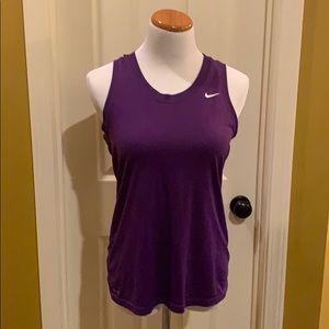 Purple Nike Drifit Sleeveless Shirt M